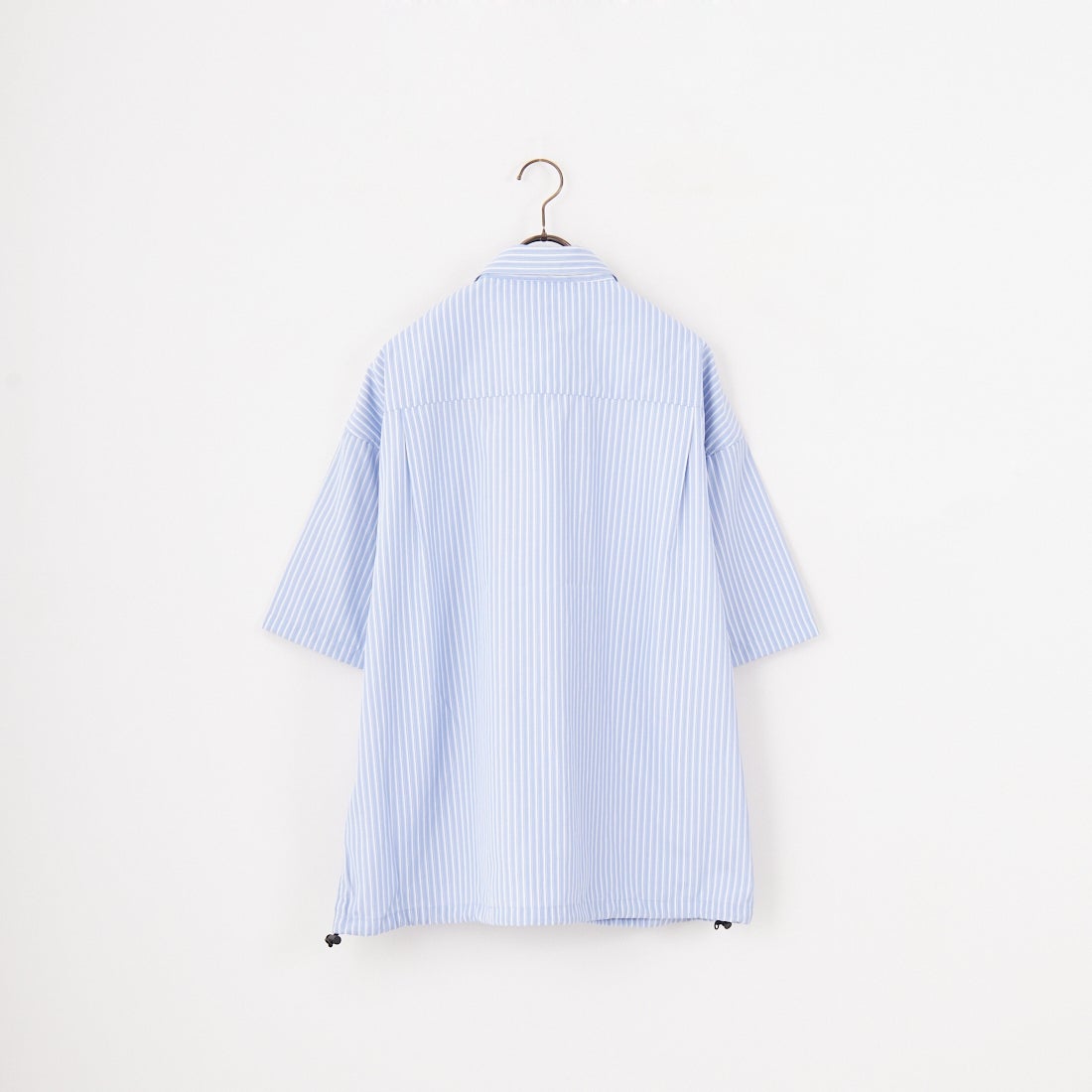 UNIVERSAL OVERALL [ユニバーサルオーバーオール] 別注 ショートスリーブ ドローコード付きパジャマシャツ [U2511120IN-JF] STRIPEﾏﾙﾁB