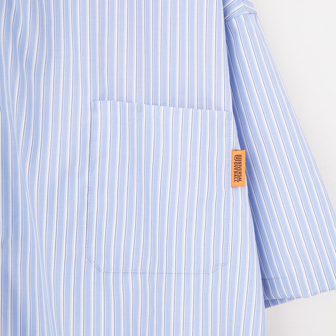 UNIVERSAL OVERALL [ユニバーサルオーバーオール] 別注 ショートスリーブ ドローコード付きパジャマシャツ [U2511120IN-JF] STRIPEﾏﾙﾁB