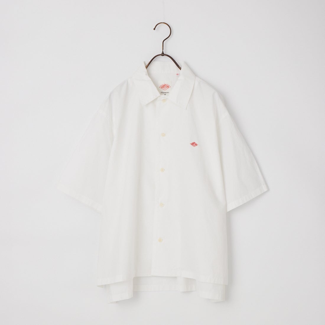 DANTON [ダントン] ハーフスリーブシャツ [DT-B0223CPL] WHITE