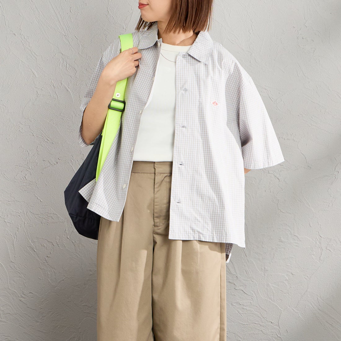 GRY/WHT CK&&モデル身長：159cm 着用サイズ：38&&