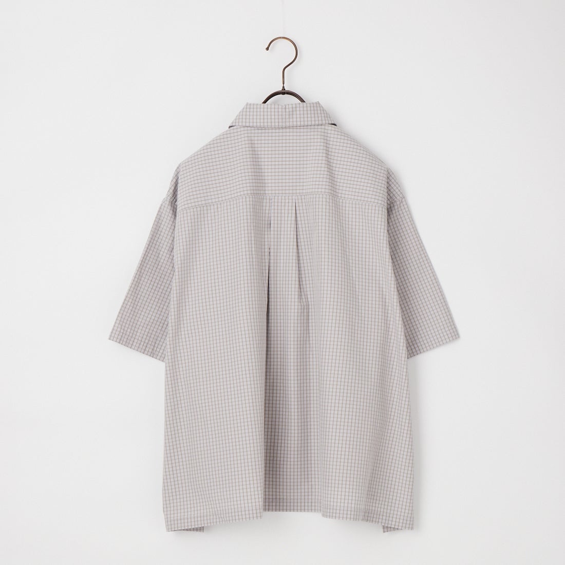 DANTON [ダントン] ハーフスリーブシャツ [DT-B0223CPP] GRY/WHT CK