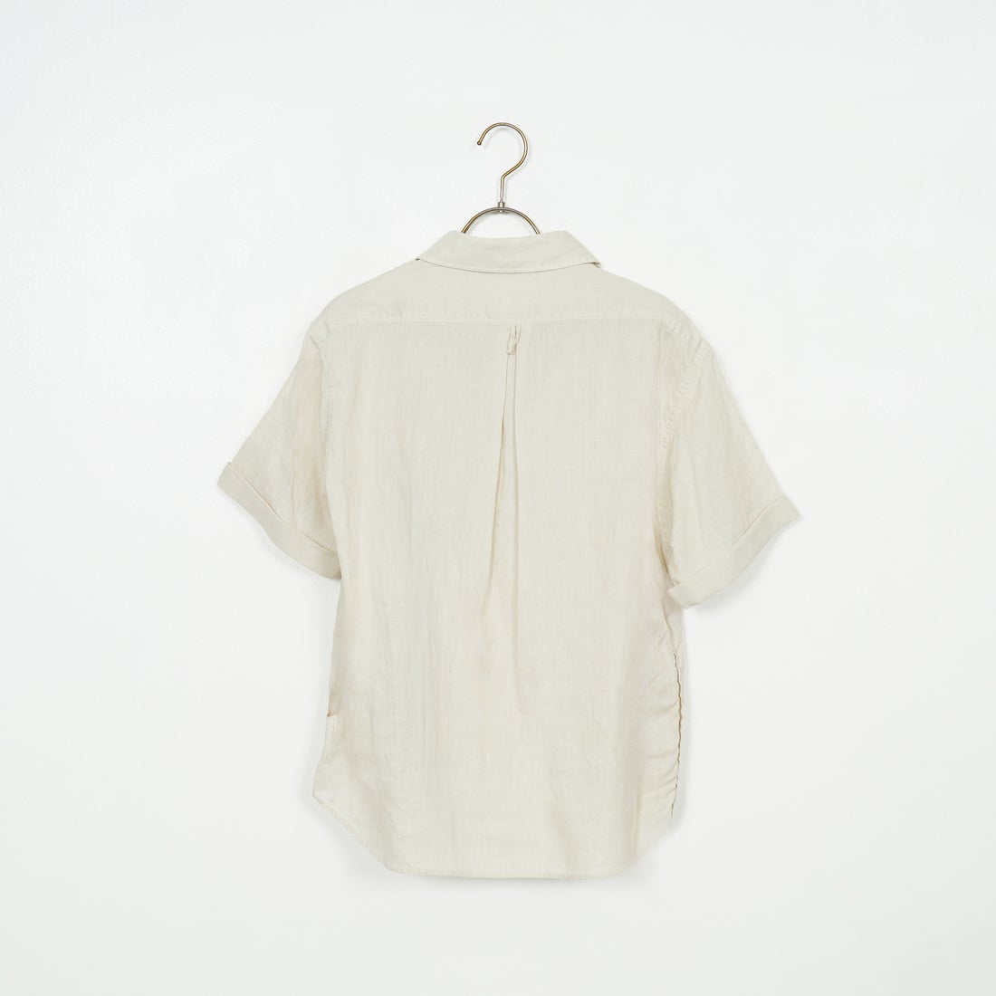 DANTON [ダントン] ラウンドカラー リネンプルオーバーシャツ [DT-B0283FLI] OYSTER