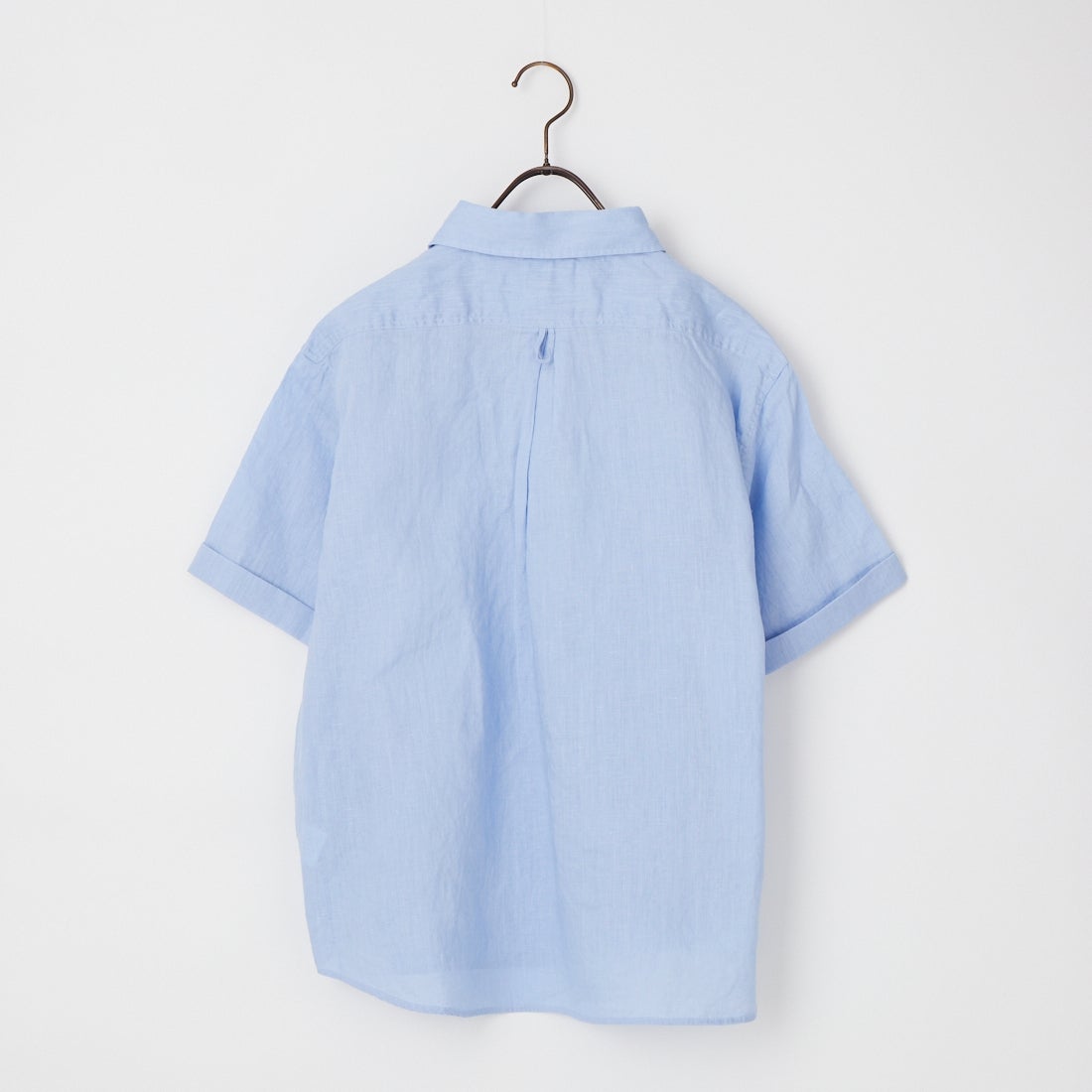 DANTON [ダントン] ラウンドカラー リネンプルオーバーシャツ [DT-B0283FLI] DK.SAX