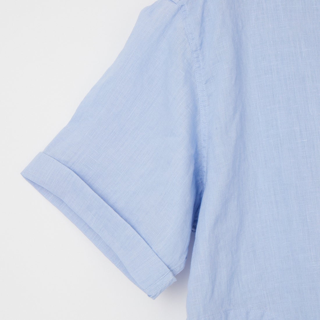 DANTON [ダントン] ラウンドカラー リネンプルオーバーシャツ [DT-B0283FLI] DK.SAX