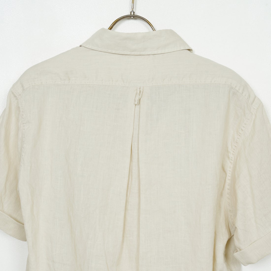 DANTON [ダントン] ラウンドカラー リネンプルオーバーシャツ [DT-B0283FLI] OYSTER