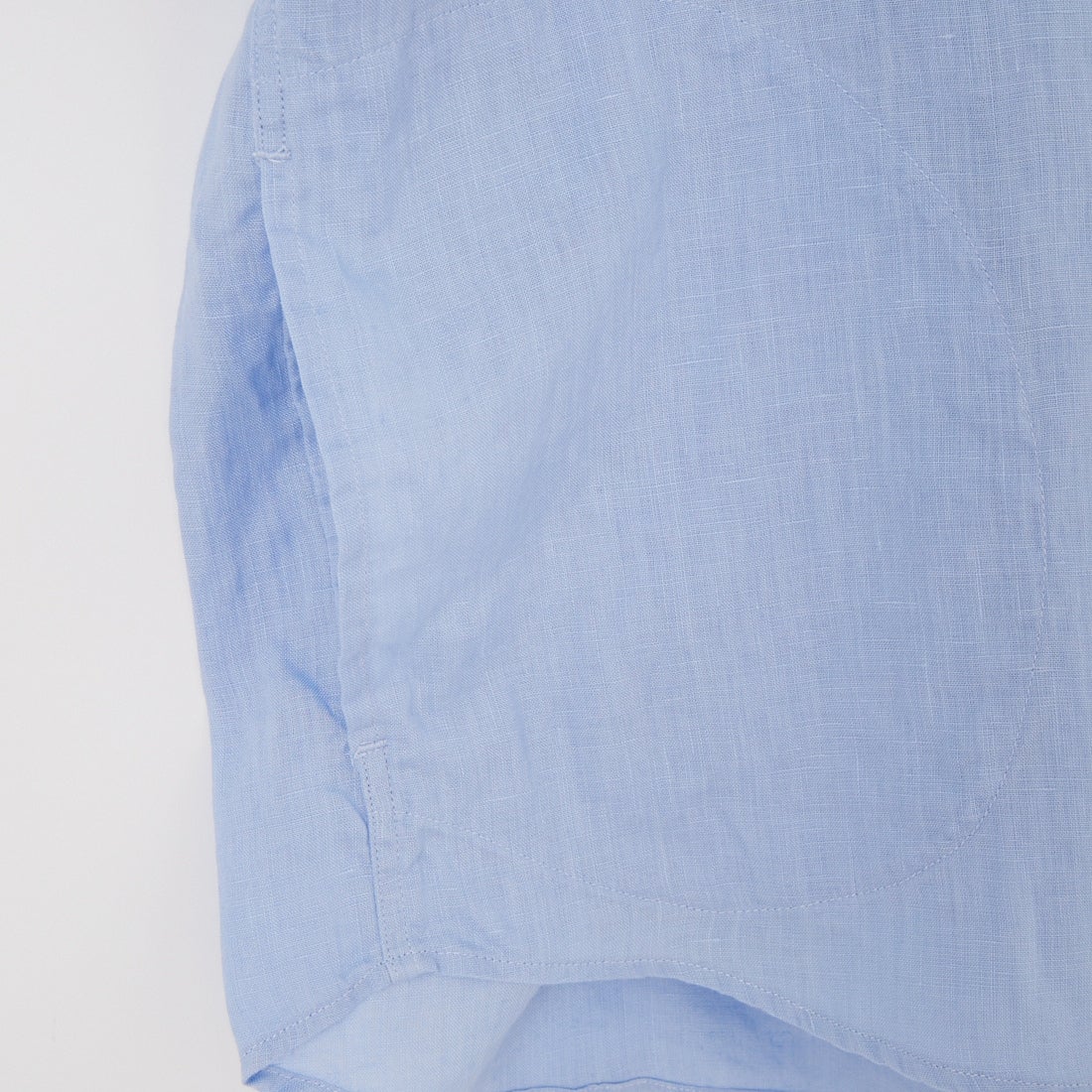 DANTON [ダントン] ラウンドカラー リネンプルオーバーシャツ [DT-B0283FLI] DK.SAX