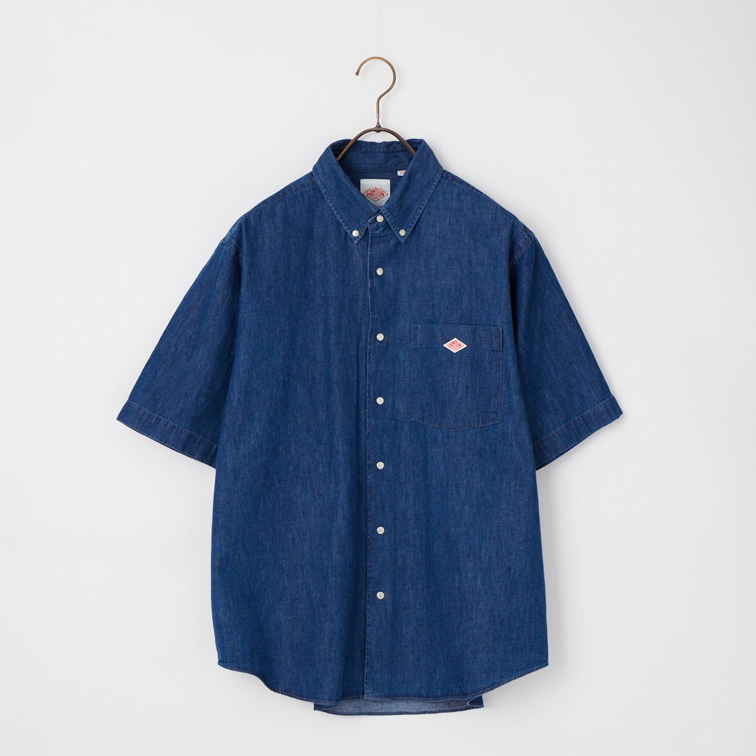 DANTON ダントン　ボタンダウン　 デニムシャツ　ダンガリーシャツ　極美品 DANTON [ダントン] ドットボタン デニムダンガリー ボタンダウンシャツ