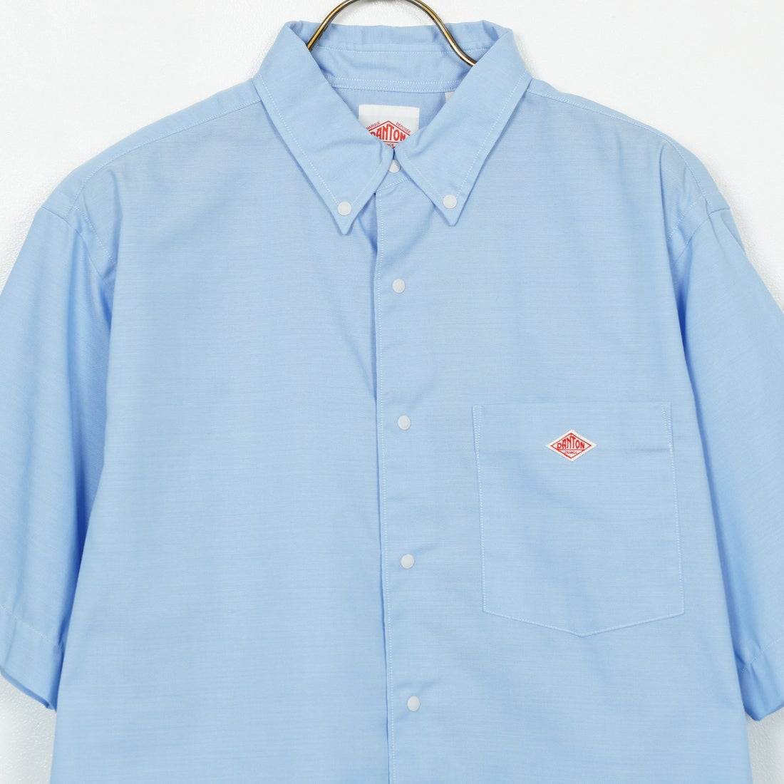 DANTON [ダントン] ドットボタン オックスフォード ボタンダウンシャツ [DT-B0337POD] SAX BLUE