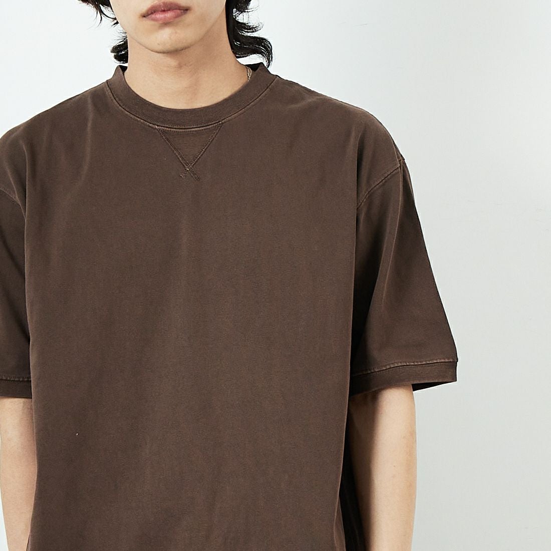 SCREEN STARS [スクリーンスターズ] ピグメント加工 Vショット ショートスリーブT [2522-423IN] BROWN