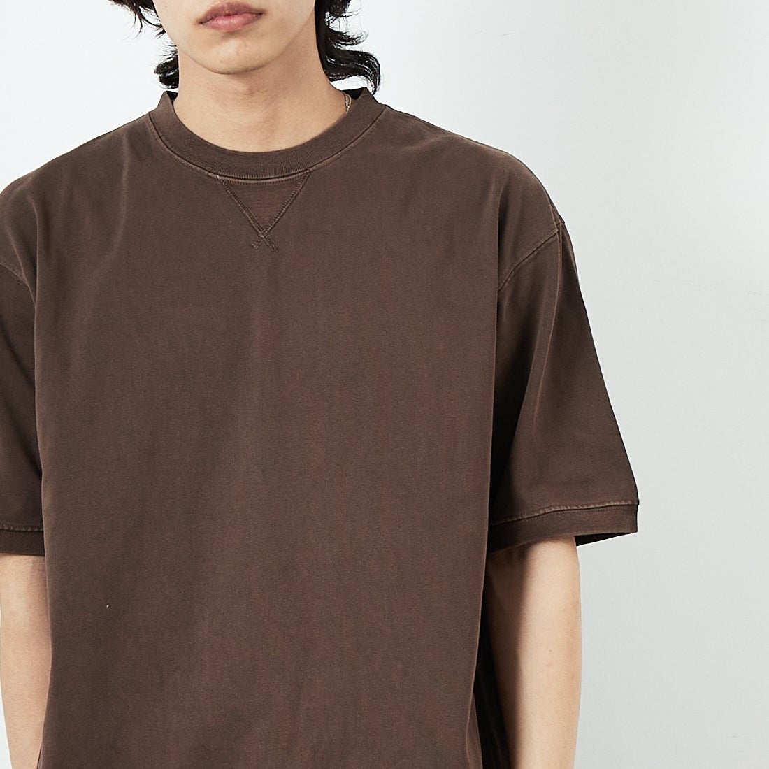 SCREEN STARS [スクリーンスターズ] ピグメント加工 Vショット ショートスリーブT [2522-423IN] BROWN