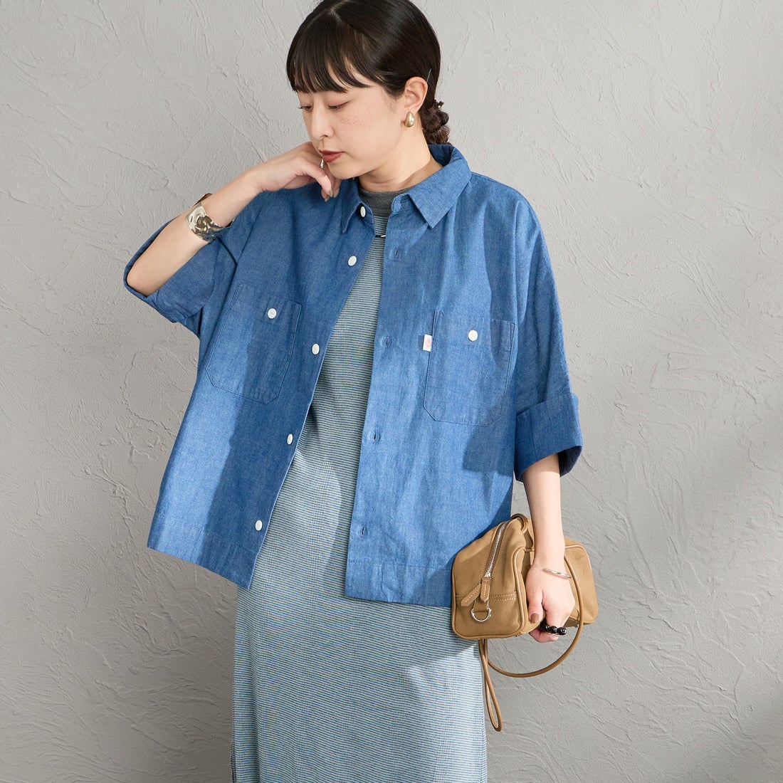 LT.INDIGO&&モデル身長：150cm 着用サイズ：36&&