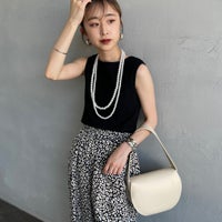 BLACK&&モデル身長：150cm 着用サイズ：0&&