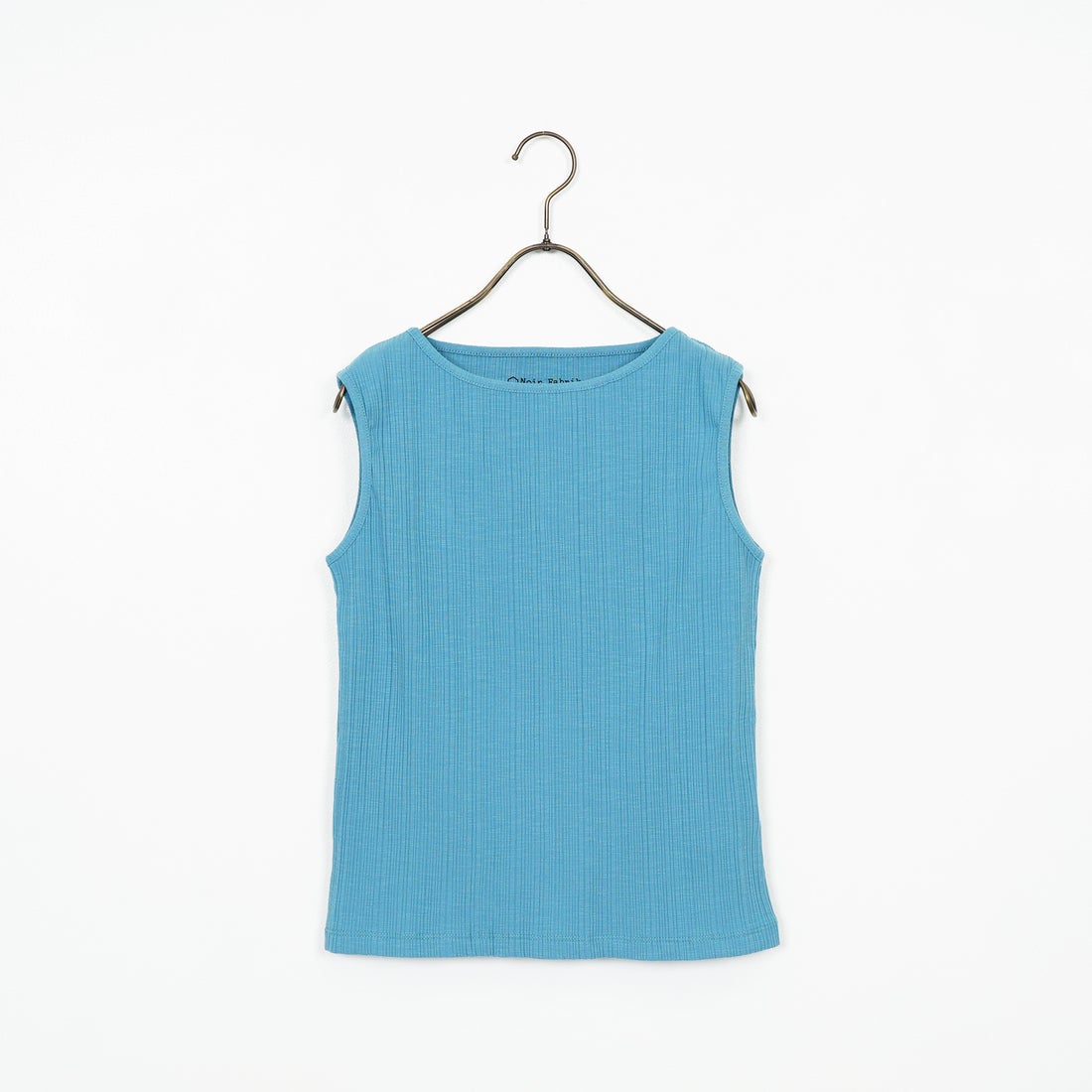 Noir Fabrik [ヌワールファブリック] ボートネックノースリーブリブカットソー [JFS-C092] BLUE