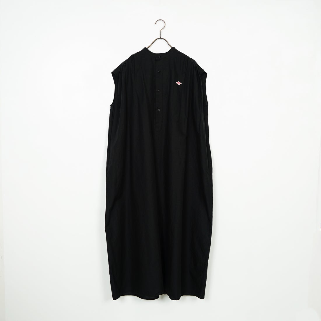 DANTON [ダントン] コットンリネンギャザワンピース [DT-B0347VCL] BLACK