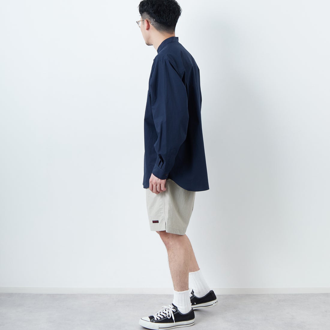 GRAMiCCi [グラミチ] ナイロンパッカブルGショーツ [G4SM-P146] DUNE &&モデル身長：168cm 着用サイズ：L&&