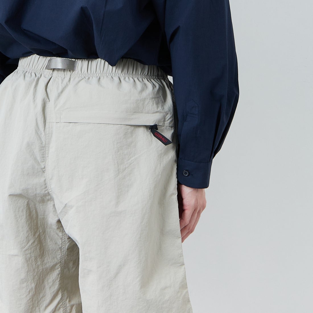 GRAMiCCi [グラミチ] ナイロンパッカブルGショーツ [G4SM-P146] DUNE &&モデル身長：168cm 着用サイズ：L&&