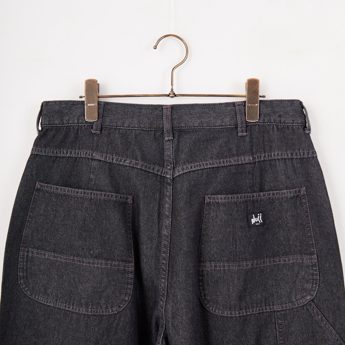 NULL [ヌル] ダブルニーショーツ [NULL-090EX] BLK INDIGO