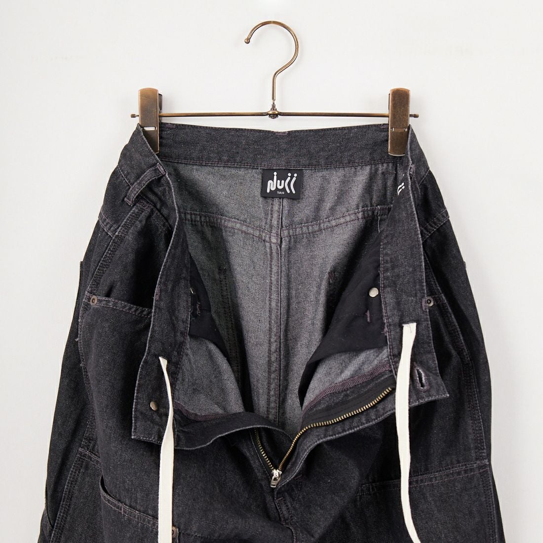 NULL [ヌル] ダブルニーショーツ [NULL-090EX] BLK INDIGO