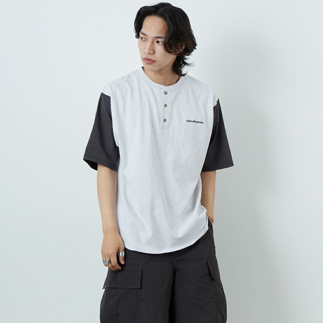 ASH/CHR&&モデル身長：179cm 着用サイズ：L&&