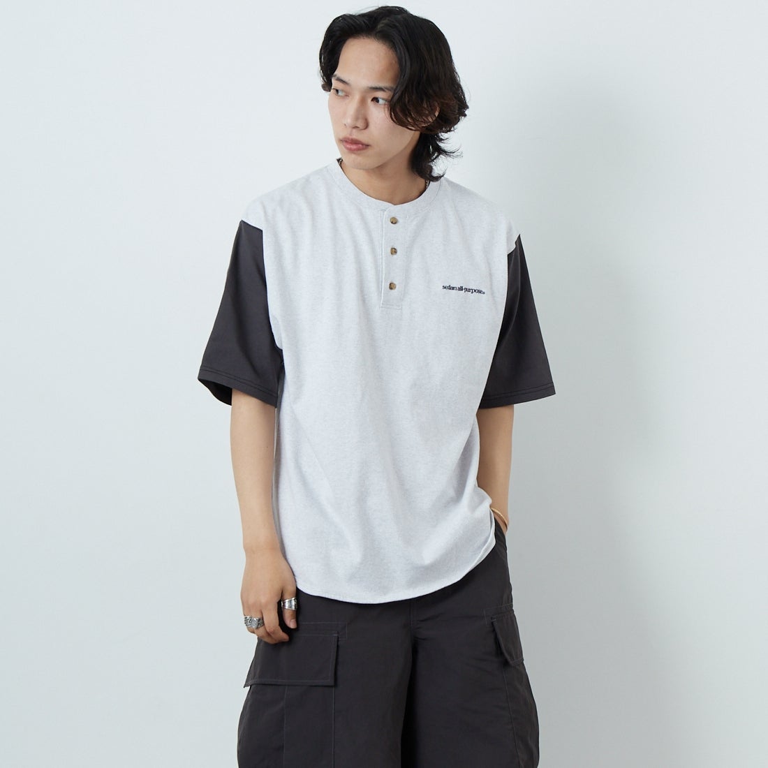 ASH/CHR&&モデル身長：179cm 着用サイズ：L&&