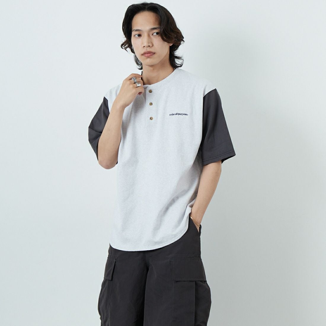SEDAN ALL-PURPOSE [セダン オールパーパス] ヘンリーネックTシャツ