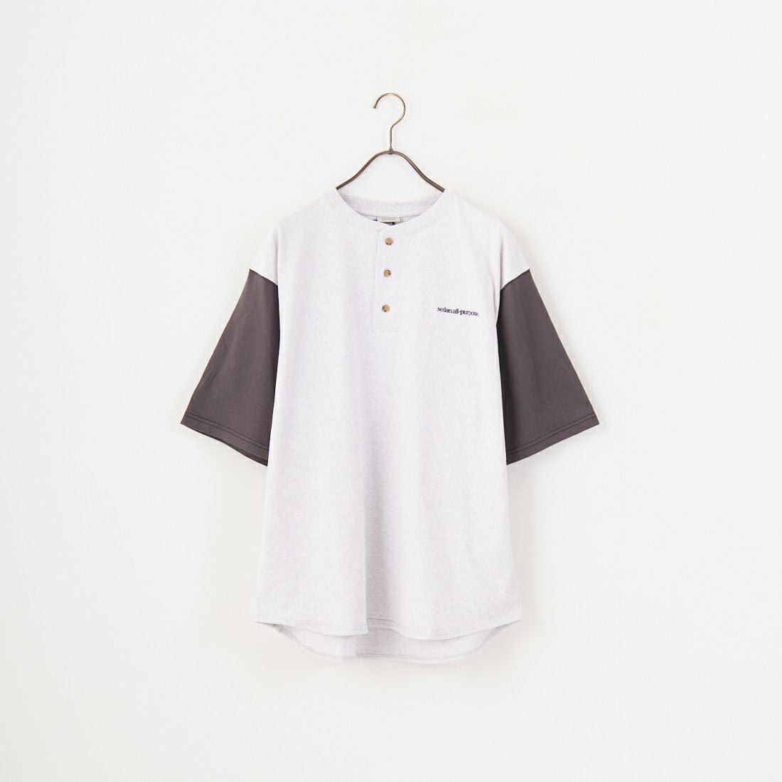 SEDAN ALL-PURPOSE [セダン オールパーパス] HENLEYNECK BASEBALL TEE [SD25S-CT05] ASH/CHR