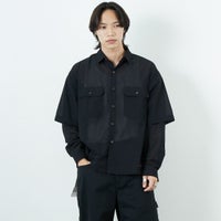 BLACK&&モデル身長：179cm 着用サイズ：M&&