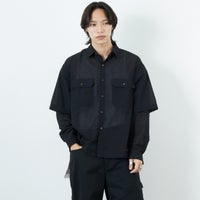 BLACK&&モデル身長：179cm 着用サイズ：M&&