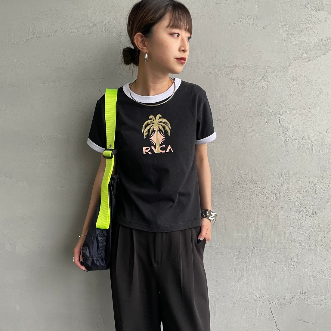 BLK&&モデル身長：150cm 着用サイズ：M&&