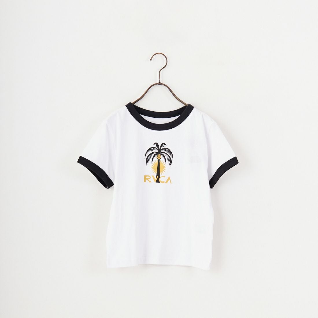 RVCA [ルーカ] パームツリーベビーリンガーTシャツ [BF04C205] WHT