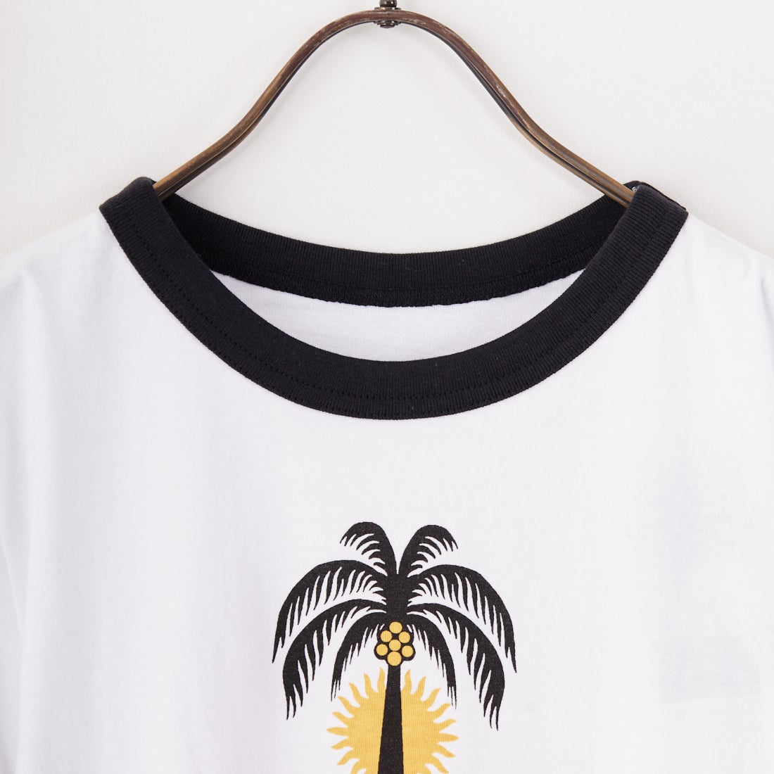 RVCA [ルーカ] パームツリーベビーリンガーTシャツ [BF04C205] WHT