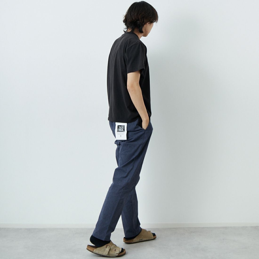 WORN FREE [ウォーン フリー] ヨーコ・オノ Tシャツ IMAGINE [WFR-VTG-000010] 09 BLACK &&モデル身長：179cm 着用サイズ：M&&