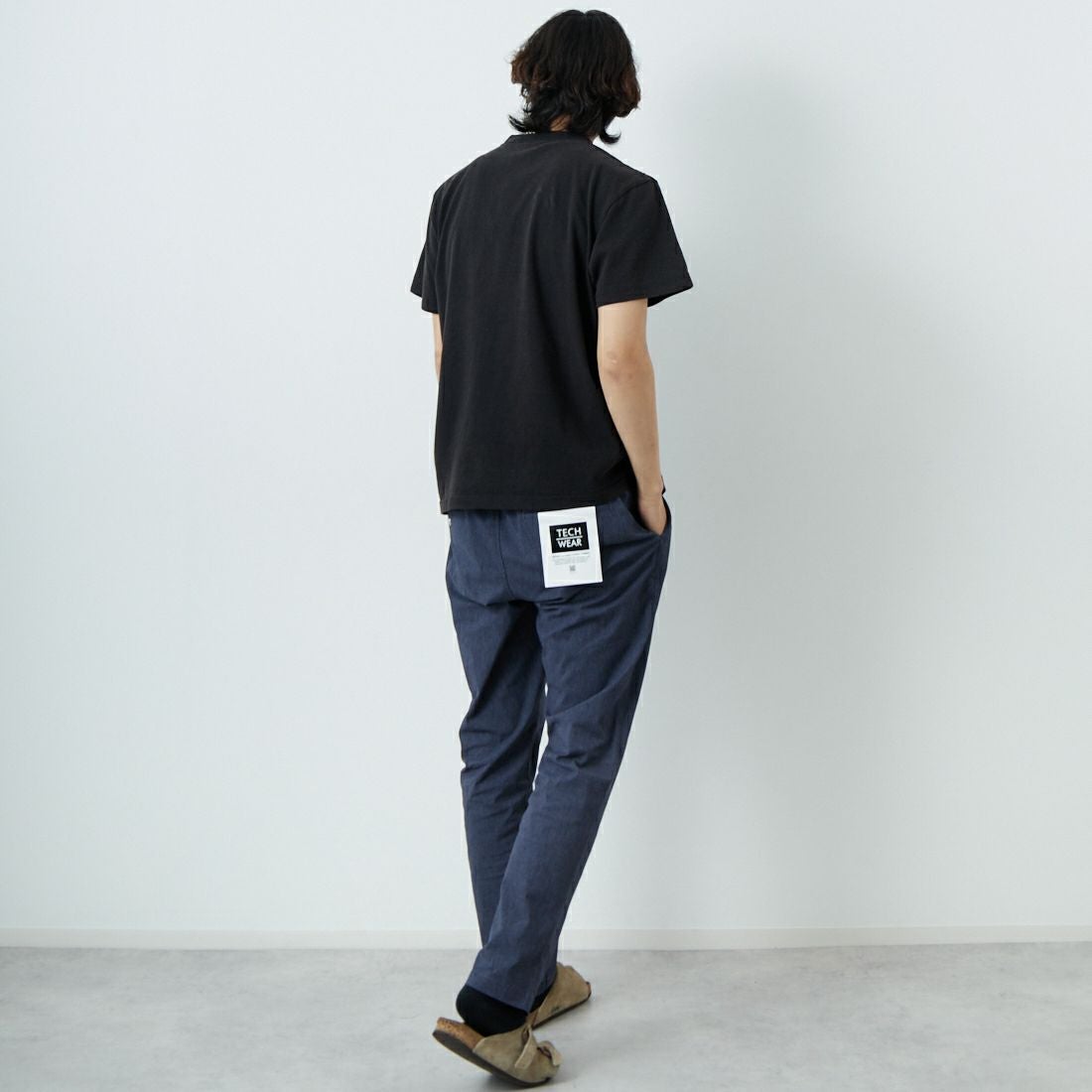 WORN FREE [ウォーン フリー] ヨーコ・オノ Tシャツ IMAGINE [WFR-VTG-000010] 09 BLACK &&モデル身長：179cm 着用サイズ：M&&