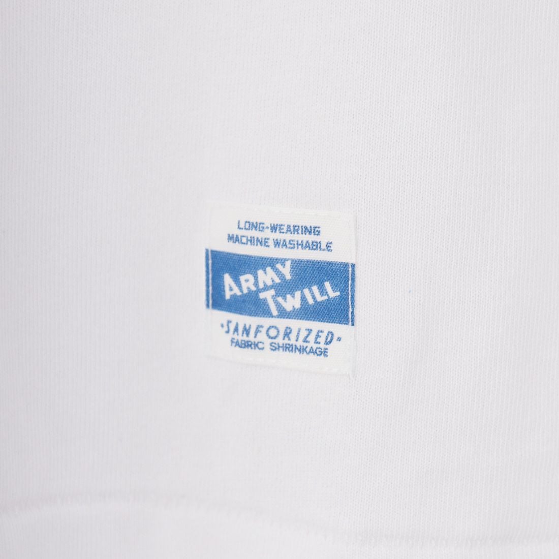 ARMY TWILL SANFORIZED [アーミーツイル サンフォライズド] オープンエンド ハーフスリーブプリントTシャツ [AM-2513015] WHITE
