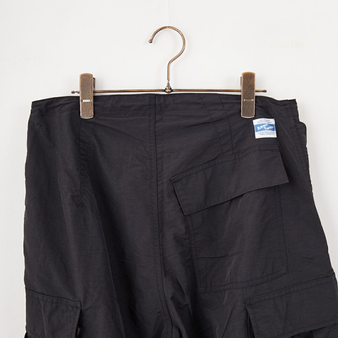 ARMY TWILL SANFORIZED [アーミーツイル サンフォライズド] ナイロンカーゴショーツ [AM-2515006] BLACK