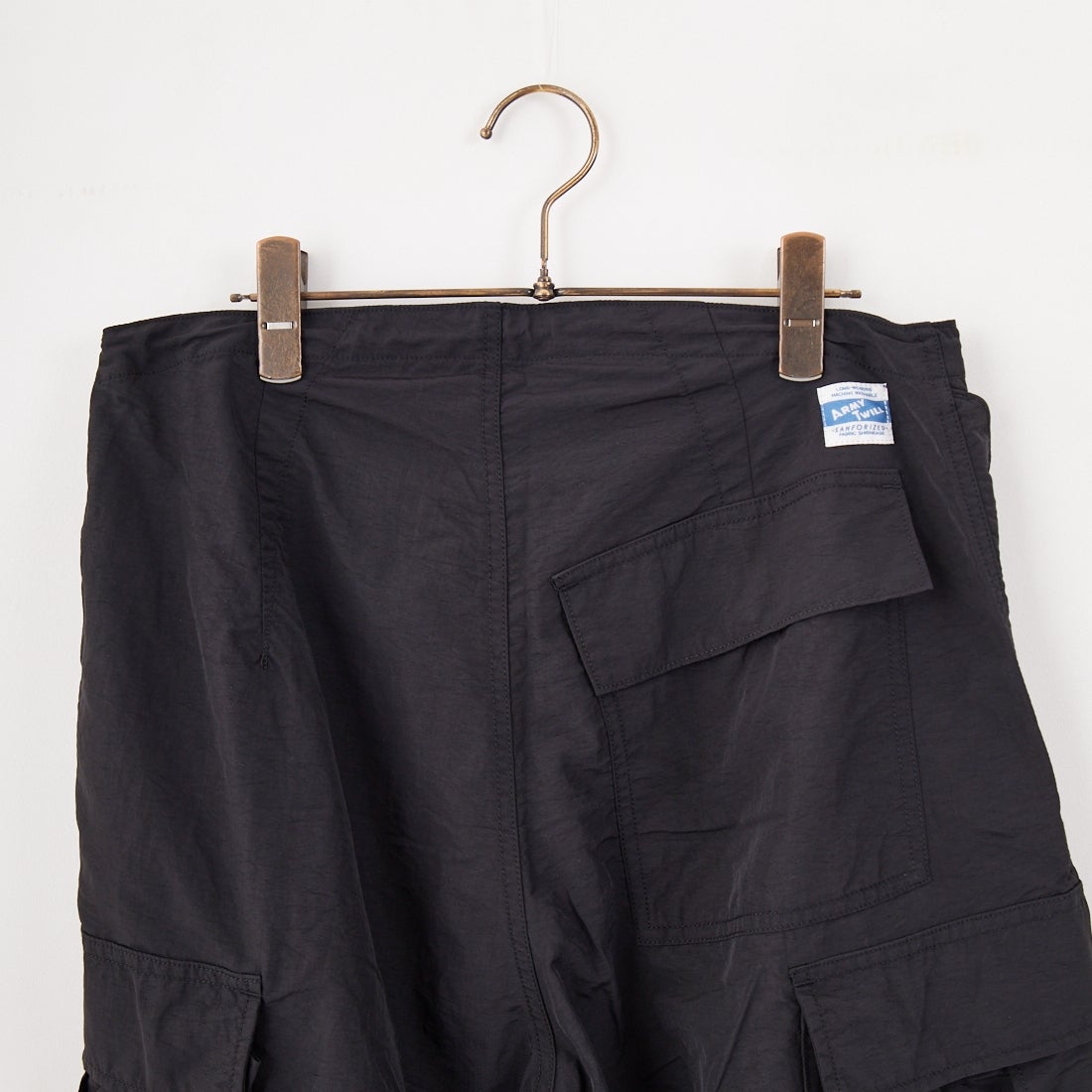 ARMY TWILL SANFORIZED [アーミーツイル サンフォライズド] ナイロンカーゴショーツ [AM-2515006] BLACK