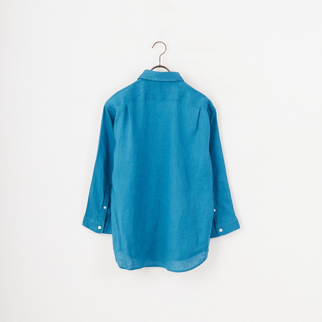 33Degrees [サーティスリーディグリーズ] フレンチリネン七分袖シャツ [BFQ211] BLUE