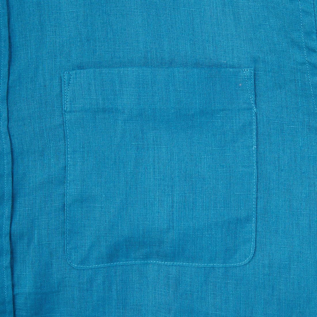 33Degrees [サーティスリーディグリーズ] フレンチリネン七分袖シャツ [BFQ211] BLUE