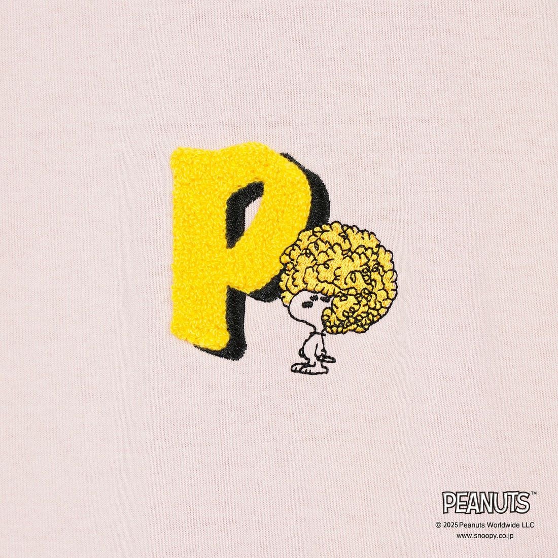 PEANUTS × JEANS FACTORY [ピーナッツ × ジーンズファクトリー] 別注 PEANUTS ヨセガキTシャツ [JFC-252-025-JF] PINK