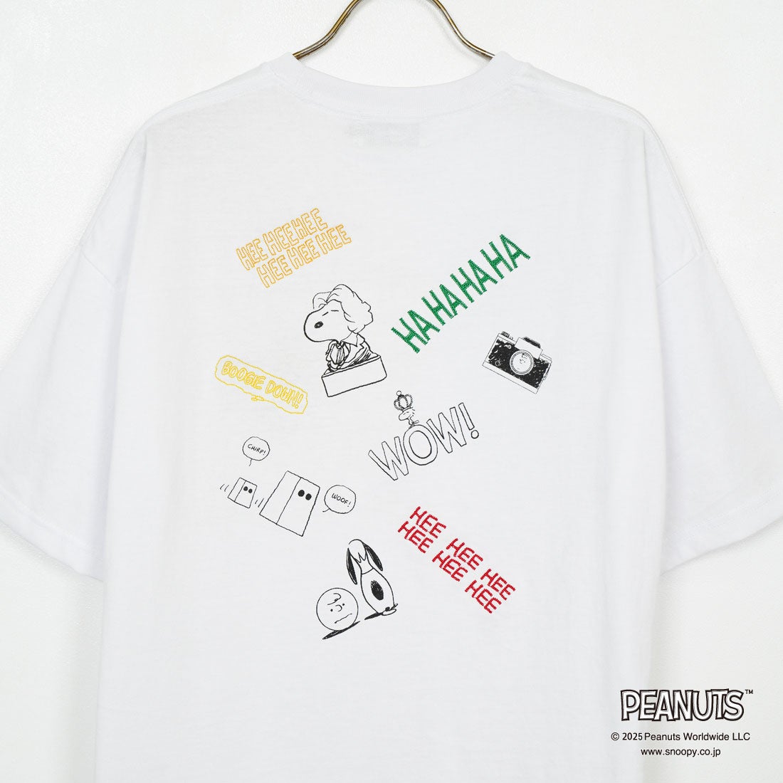 PEANUTS × JEANS FACTORY [ピーナッツ × ジーンズファクトリー] 別注 PEANUTS ヨセガキTシャツ [JFC-252-025-JF] OFF