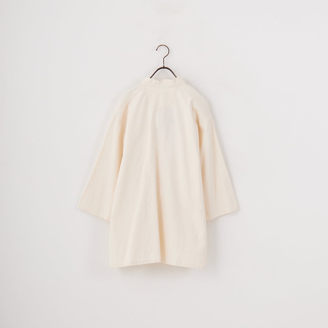 ARMY TWILL SANFORIZED [アーミーツイル サンフォライズド] コットンリネンスラブ ハーフスリーブスモックシャツ [AM-2517009] ECRU