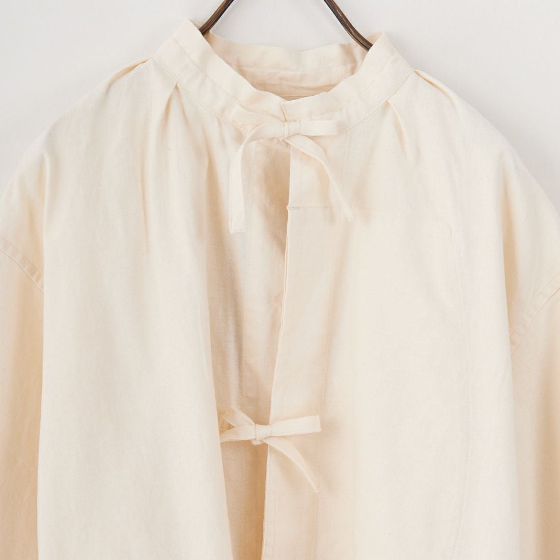ARMY TWILL SANFORIZED [アーミーツイル サンフォライズド] コットンリネンスラブ ハーフスリーブスモックシャツ [AM-2517009] ECRU