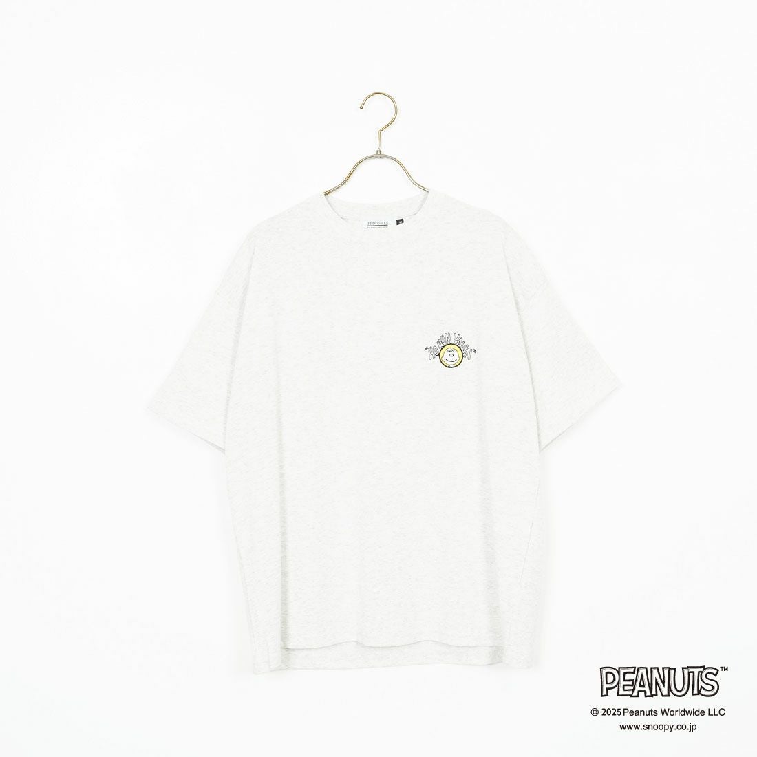 PEANUTS × JEANS FACTORY [ピーナッツ × ジーンズファクトリー] 別注 PEANUTS ヨセガキTシャツ [JFC-252-026-JF] OAT