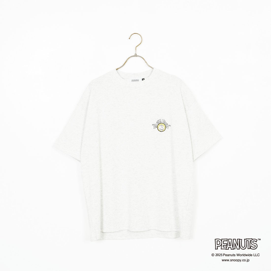 PEANUTS × JEANS FACTORY [ピーナッツ × ジーンズファクトリー] 別注 PEANUTS ヨセガキTシャツ [JFC-252-026-JF] OAT