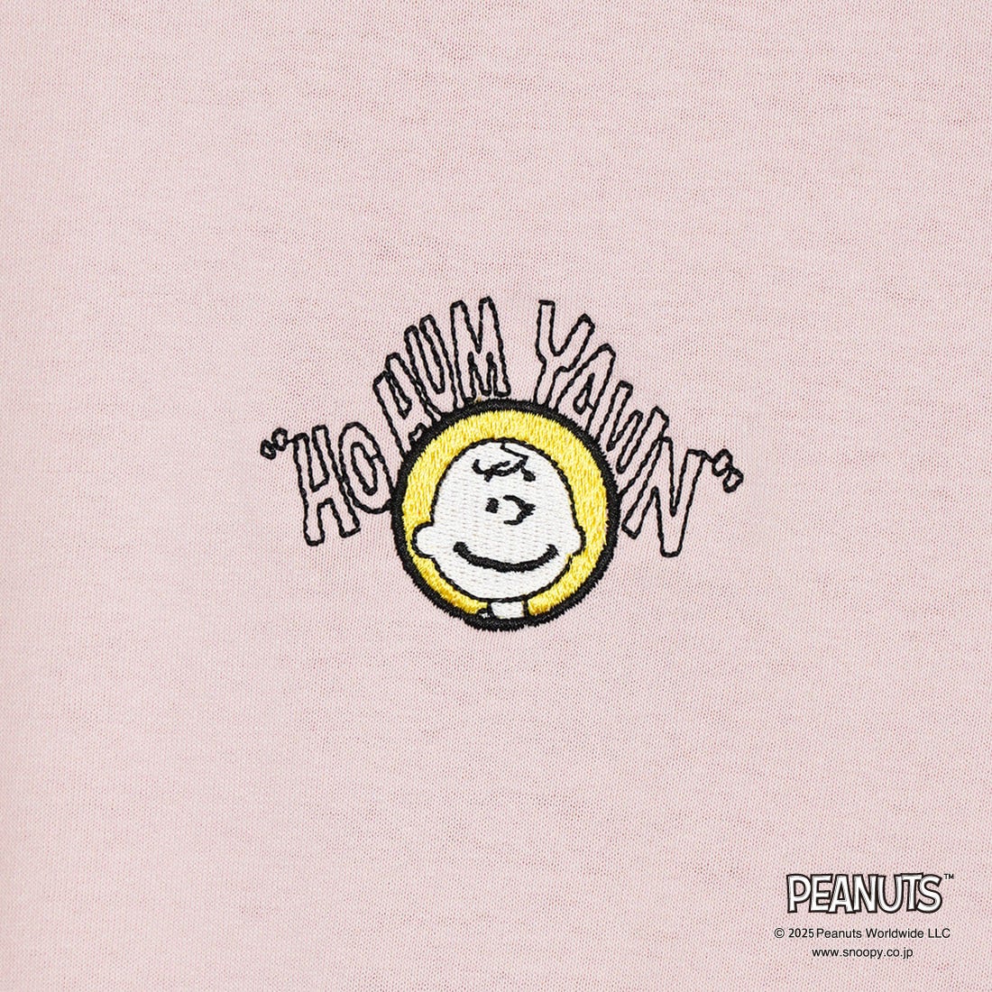 PEANUTS × JEANS FACTORY [ピーナッツ × ジーンズファクトリー] 別注 PEANUTS ヨセガキTシャツ [JFC-252-026-JF] PINK