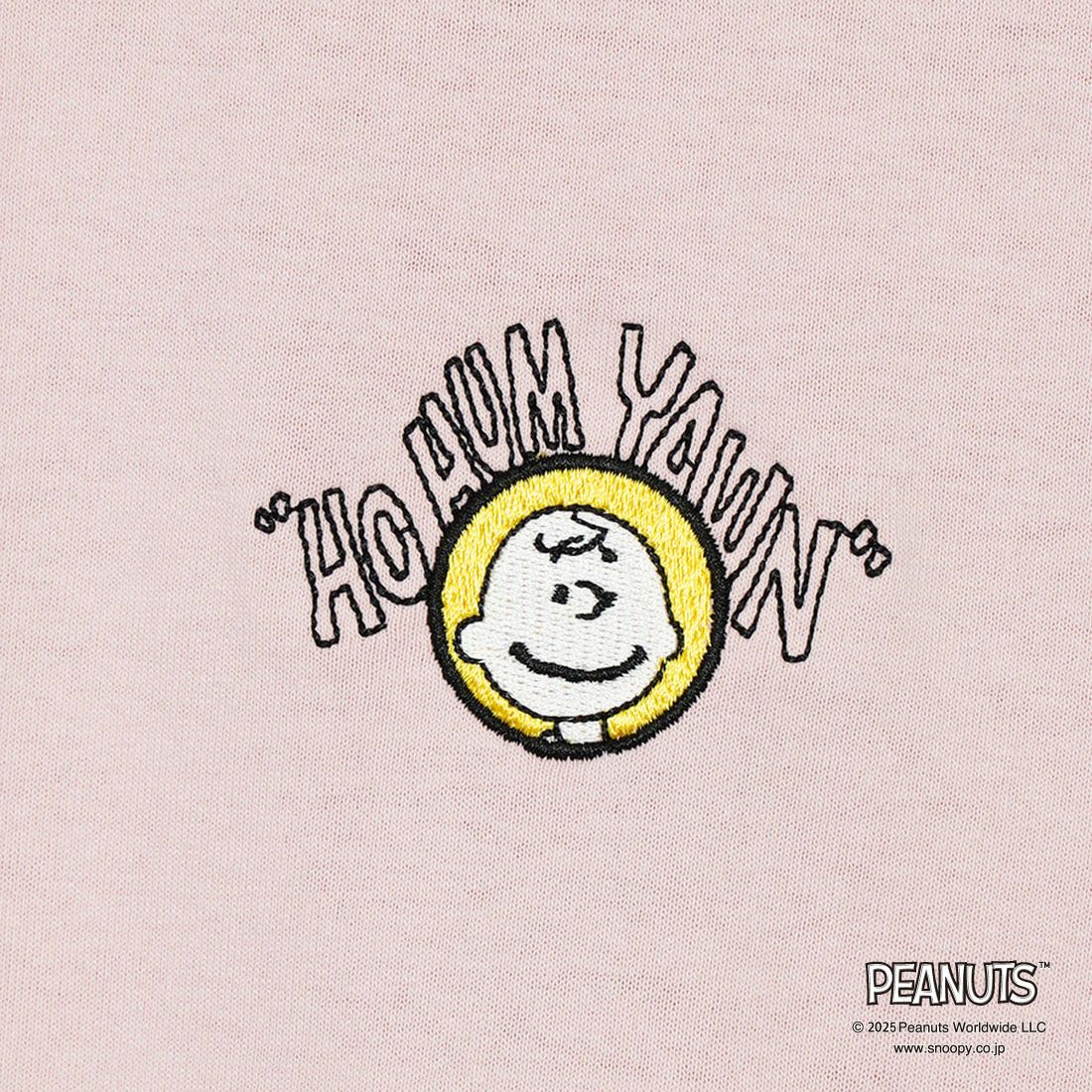 PEANUTS × JEANS FACTORY [ピーナッツ × ジーンズファクトリー] 別注 PEANUTS ヨセガキTシャツ [JFC-252-026-JF] PINK