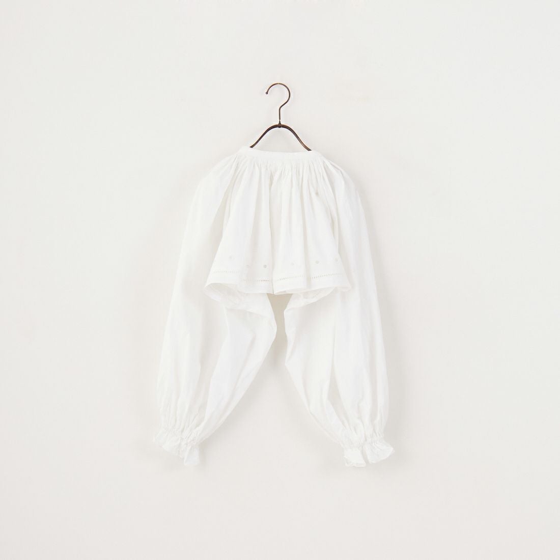 crinkle crinkle crinkle [クリンクル クリンクル クリンクル] 刺繍クロップドブラウス [CC-3526] WHITE