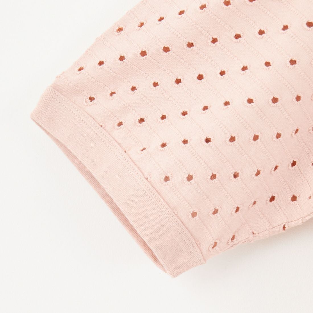 MEYAME [メヤメ] ドット ホール ジャガードTシャツ [MEY-2005] PINK