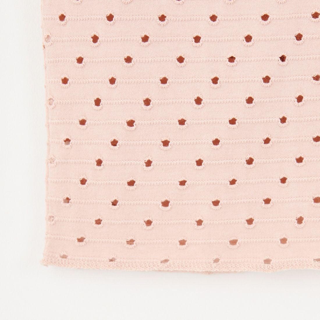 MEYAME [メヤメ] ドット ホール ジャガードTシャツ [MEY-2005] PINK