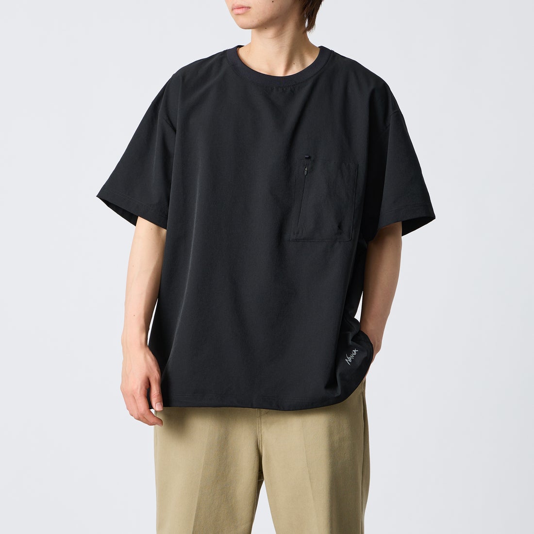 P.BLK&&モデル身長：177cm 着用サイズ：XL&&